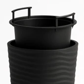 Omnipazar SO-KVT3 Kumsal Vazo Saksı Takımı 128 Litre Antrasit 3 Adet thumbnail 4