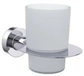 Line Bathroom Diş Fırçalık 128107 MASTER DİŞ FIRÇALIK BUZLU CAM Krom - 1