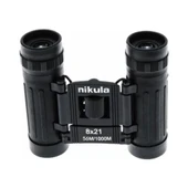 8x21 Dürbün Siyah Av Dürbünü 56m/1000m Kauçuk Kaplama - 4