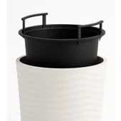 Omnipazar SO-KVT3 Kumsal Vazo Saksı Takımı 128 Litre Beyaz 3 Adet thumbnail 4