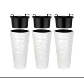 Omnipazar SO-KVT3 Kumsal Vazo Saksı Takımı 128 Litre Beyaz 3 Adet thumbnail 1