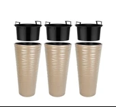 Omnipazar SO-KVT3 Kumsal Vazo Saksı Takımı 128 Litre Mocha 3 Adet - 1