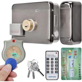 Powermaster PM-22584 Akıllı RFID Kartlı Anahtarlı Uzaktan Kumandalı Elektronik Çelik Kapı Kilidi + Karşılığı Seti - 3