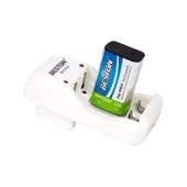 Beston BST-C812 2 X AA-AAA * 1 X 9 Volt Pil Şarj Cihazı thumbnail 2