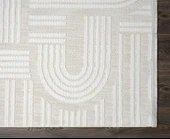 Karmen Saten Halı Yolluk Halısı 78x300 Tablo TL005A Krem - 5