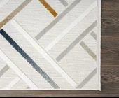 Saten Halı Kesme Yolluk Halısı 78x500 Tablo TL003A Krem - 4