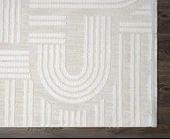 Saten Halı Kesme Oda Halısı 116x350 Tablo TL005A Krem - 4
