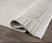 Saten Halı Kesme Yolluk Halısı 78x400 Tablo TL007A Gri - 5