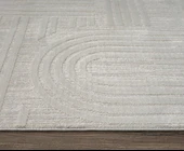 Saten Halı Kesme Oda Halısı 116x350 Tablo TL007A Gri - 2