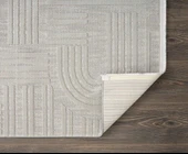 Saten Halı Kesme Salon Halısı 195x350 Tablo TL007A Gri - 2