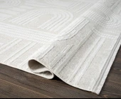 Saten Halı Kesme Oda Halısı 116x350 Tablo TL005A Krem - 5