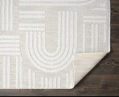 Saten Halı Kesme Salon Halısı 195x300 Tablo TL005A Krem - 3