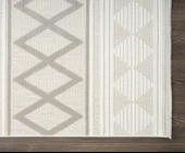 Saten Halı Kesme Oda Halısı 156x400 Tablo TL004A Krem - 4