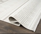 Saten Halı Kesme Oda Halısı 156x400 Tablo TL004A Krem - 5