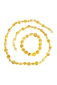 Damla Kehribar Kolye - Bileklik Set Lt1341 - 2