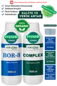 Bor Gübre Ayçiçeği İçin Organik Sıvı Gübre-(Complex-1Lt ve Bor-8 1Lt)-Ürün Sayısı, Kalite ve Verim Artar. - 1