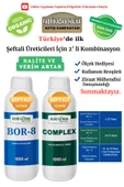 Bor Gübre Şeftali İçin (Complex-1Lt ve Bor-8 1Lt) Organik Sıvı Gübre-Meyve Sayısı Artar-Kalite ve Verim Artar. - 1