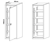 Çelik Dosya Dolabı Metal Dolap Ofis Dolapları Arşiv , Garaj , Bahçe , Kiler , Balkon - 7