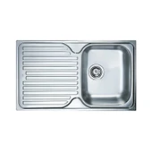 Teka Princess 50 1B 1D Mikroketen Yüzey, Sol Damlalıklı Paslanmaz Çelik Eviye - 1