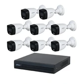 Dahua 8 Kameralı Renkli Gece Görüşlü Full Hd Güvenlik Kamera Seti thumbnail 2