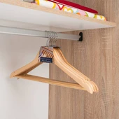 Handy Mate Masif 5li Elbise Askısı-Naturel - 7