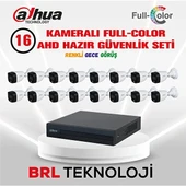 Dahua 16 Kameralı Renkli Gece Görüşlü Full Hd Güvenlik Kamera Seti - 1