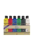 Artdeco Lisans Kırtasiye Canlı Renkler 6x75ml Akrilik Boya Seti - 1
