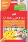 Faber Castell Faber Kuruboya Jumbo Üçgen ½ Boy 12 Li 123013 - 1