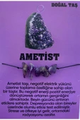 KampusKirtasiyem Ametist Taşı Kırık Taş Mor Pozitif Enerji Denge Stres Şans Için Şifalı DoğKampusKirtasiyem Bileklik - 1