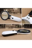 Choice White Magnifying Glass HKampusKirtasiyemheld 45X Magnifier Clearly to See With 3 LED Lights For Reading Magnif... - 4