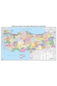 Gürbüz 21023 Türkiye Haritası Mülki Idari Siyasi 70 X 100 - 1