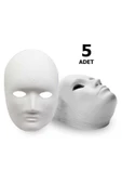 Kampus Kırtasiyem 5 Adet, Karton Maske, Boyanabilir, Eğitici Maske Boyama, Etkinlik Ve Hobi Maskesi - 1