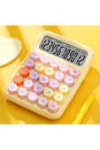 Kampus Kırtasiyem Renkli Çok Şirin 12 Hane Mekanik Hesap Makinası Büyük Ekranlı 4 Fonksiyonlu Ev Ofis Okul Sa - 3