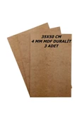 Kampus Kirtasiyem 35x50 Cm 3 Adet 4 Mm Mdf Duralit - 1