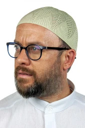 Berra Çelik Örme Dantel Namaz Takkesi F.Yeşili 1 Adet thumbnail 1