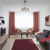 Serta 4'lü Çemberli Siyah Bakır Sarkıt Camlı Avize thumbnail 2