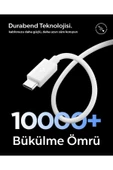 Spigen Essential 1M USB-C to USB-C 60W Kablo ACA08717 Beyaz - 3