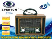 Everton Rt-556  Bluetooth Fm-Usb-Tf-Aux  Şarjlı Nostaljik Radyo thumbnail 1