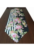 Alkan Homes Gül Desenli Dijital Baskılı Dekoratif Runner - 1