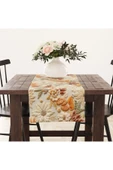 Alkan Homes Punch Nakış Desen 3 Boyutlu Masa Örtüsü Runner 45×100 cm - 1
