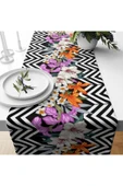 Alkan Homes Zambak Çiçekli Desenli Lazer Kesimli Dekoratif Runner thumbnail 2