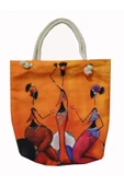 Alkan Homes Afrikalı Kızlar Temalı Astarlı-fermuarlı Dijital Baskılı Çok Amaçlı Çanta - 1