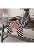 Alkan Homes Fahion Girl Temalı Dekoratif Runner - 1