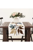 Alkan Homes Nakış Desenli Krem Zemin 3 Boyutlu Masa Örtüsü Runner 45×100 cm - 2