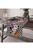 Alkan Homes Zambak Çiçekli Desenli Lazer Kesimli Dekoratif Runner thumbnail 1