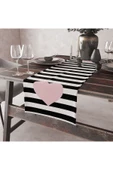 Alkan Homes Kalp  Desenli Dekoratif Runner - 1