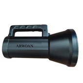 GK6698 Uzun Menzilli LED Projektör Fener | 3000 Metre Aydınlatma Mesafesi | Şarjlı El Feneri | Kamp & Arama Kurtarma thumbnail 2