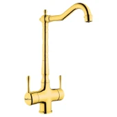 Real Stone Ares Rustik Arıtmalı Gold Mutfak Eviye Bataryası - 1