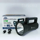Gold Kama GK6697 Uzun Menzilli LED Şarj Edilebilir Projektör El Feneri 10W thumbnail 8