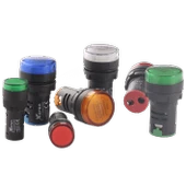 XKOREN 16 mm 220V AC/DC LED'Lİ BEYAZ SİNYAL LAMBASI (10ADET) thumbnail 1